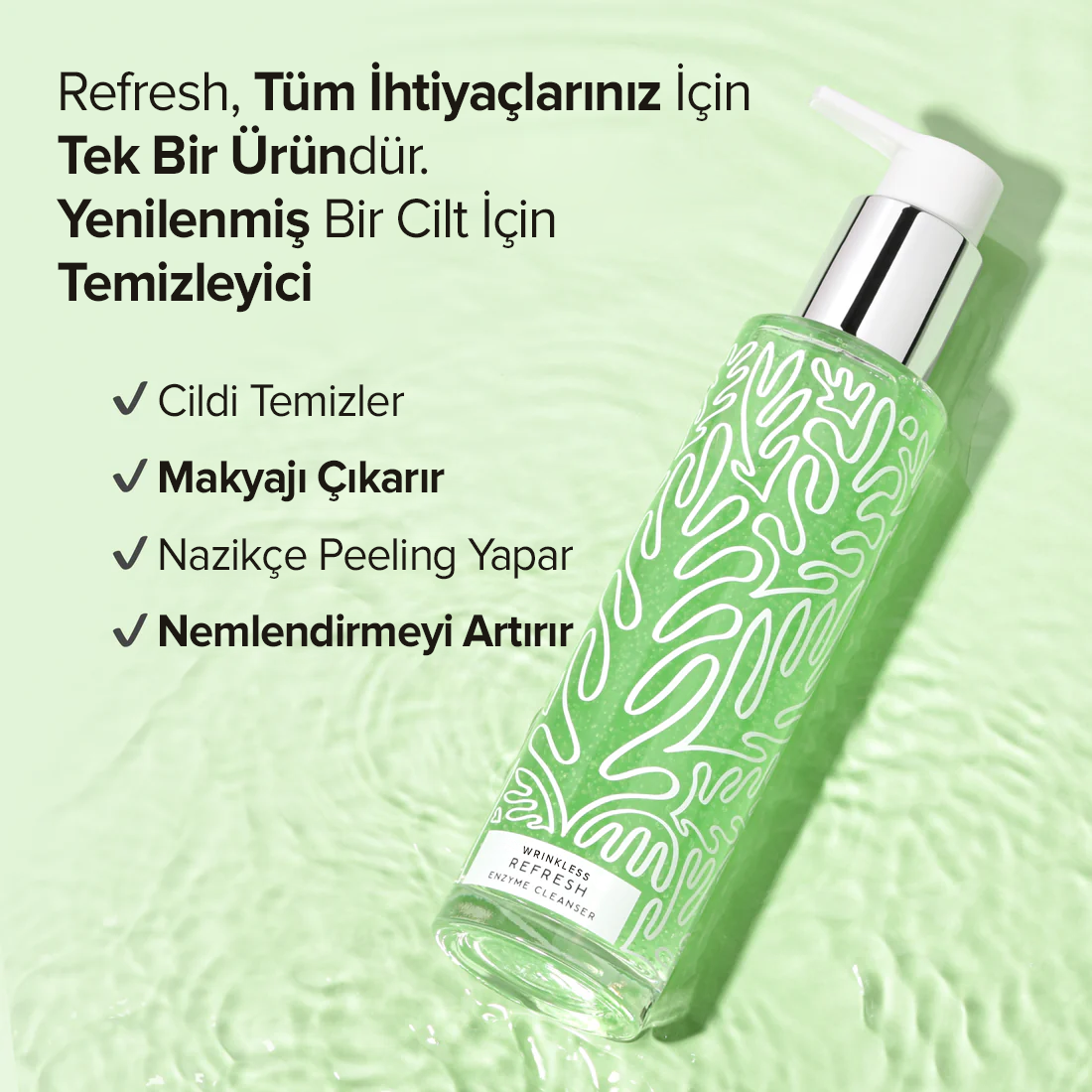 Refresh Hassas Enzim Temizleyici Yüz Jeli